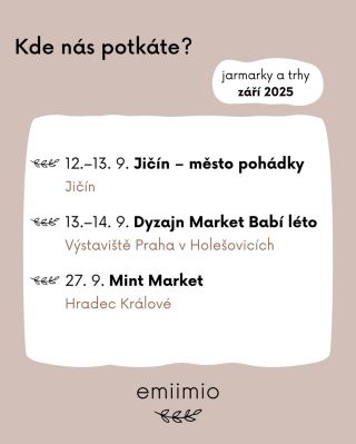 Už brzy opět vyrazíme mezi vás! 🤎 Podzimní sezóna trhů je tady a my se nemůžeme dočkat, až se s vámi znovu osobně...