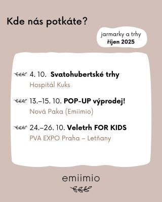 Je tady říjen a s ním i několik skvělých akcí, na kterých se opět budeme mít příležitost potkat a vy si omrknete naše...